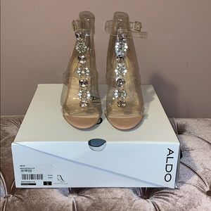 Aldo rhinestone strappy heels